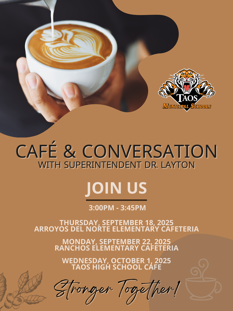 ☕✨ Stronger Together! ✨☕ Join Superintendent Dr. Layton for Café & Conversation — an open space to share ideas, ask questions, and connect as a community.