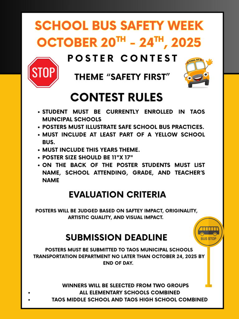 2nd Annual School Bus Safety Poster Contest!