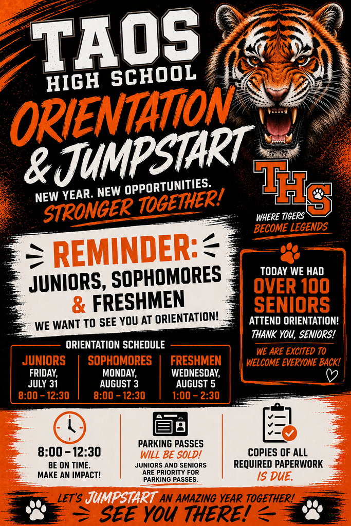 THS Orientation Reminder