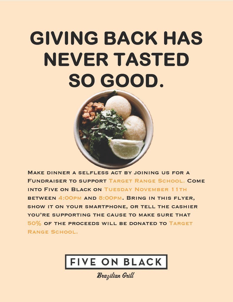 11.11.25 Support Target Range School at 5 On Black!