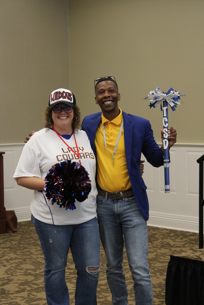 Wildcats won the spirit stick!