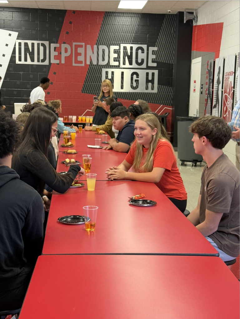 Students talking