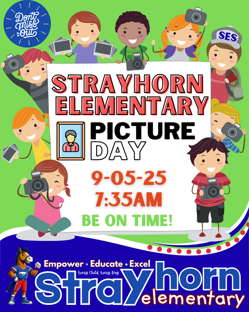 cartoon children standing and sitting holding cameras