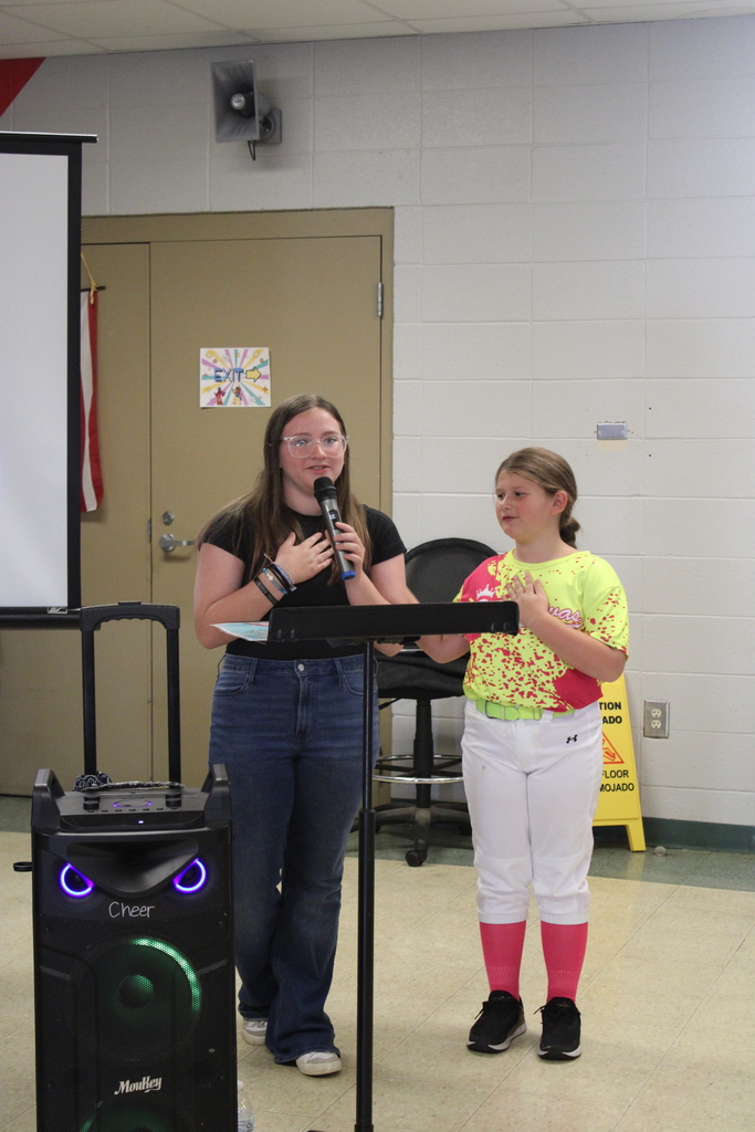 Students led the pledge