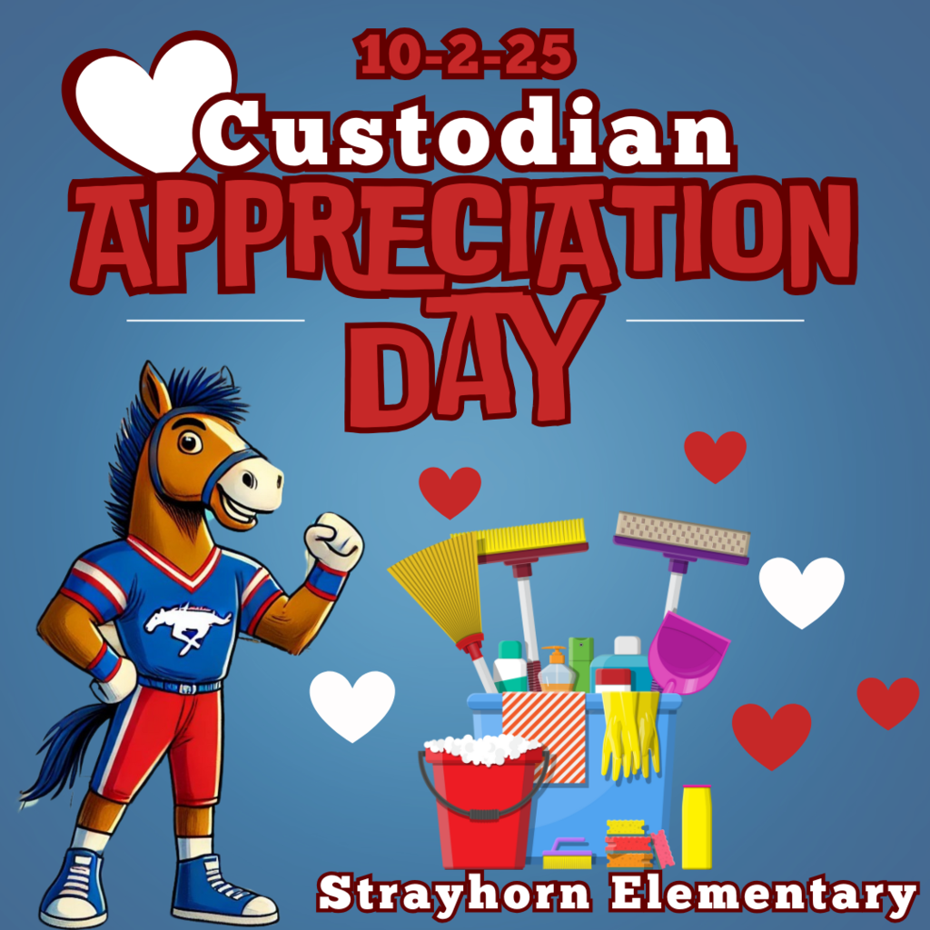 mustang with cleaning supplies