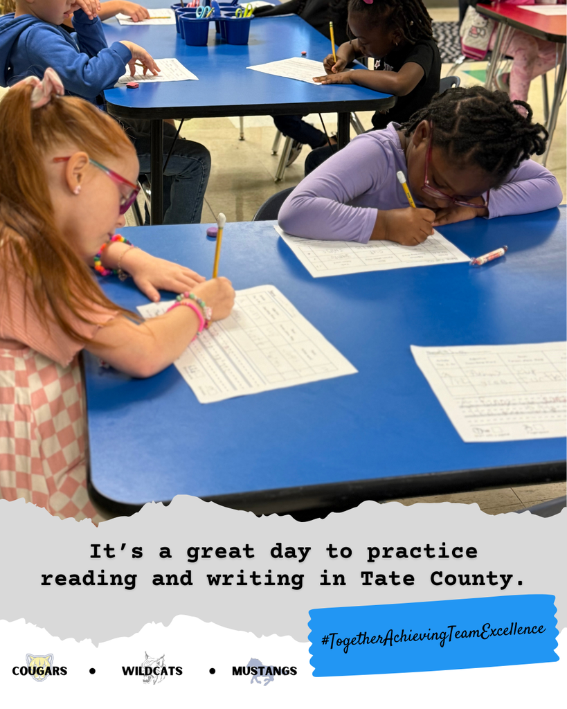 students writing