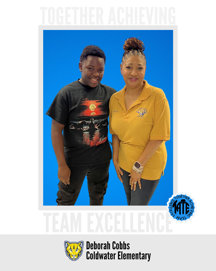 Principal Cobbs with student