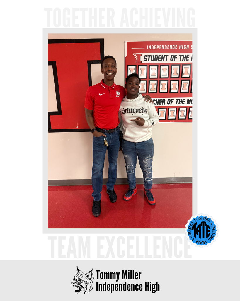 Tommy Miller with a student