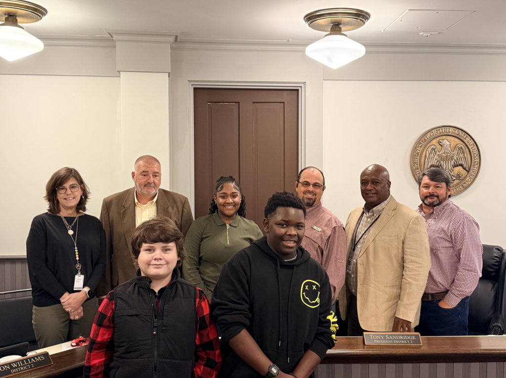 Students with Board of Supervisors