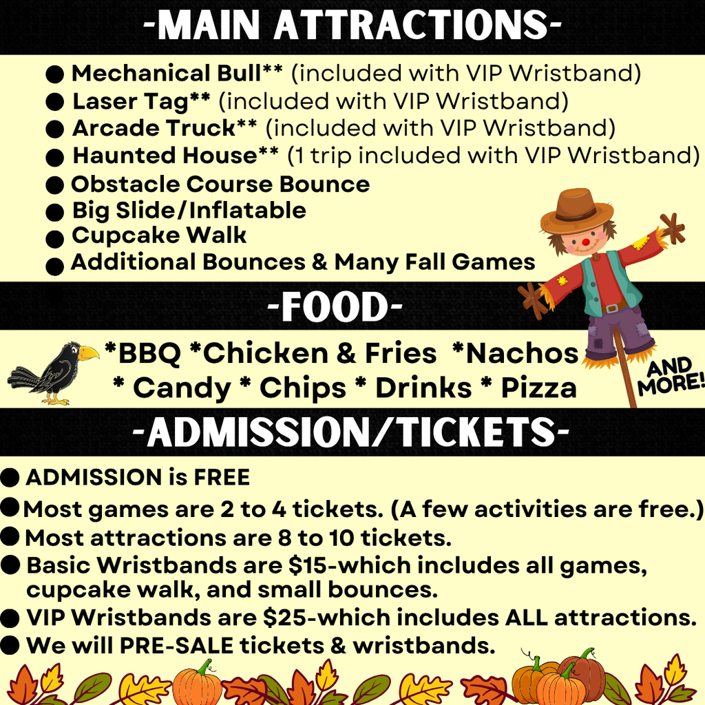 scarecrow, crow,  and pumpkins with fall leaves