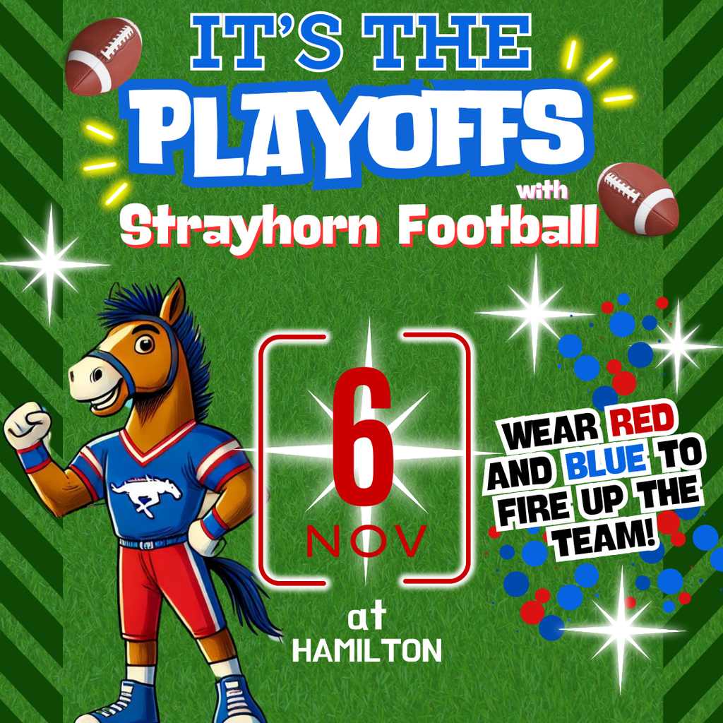 mustang wearing football uniform 