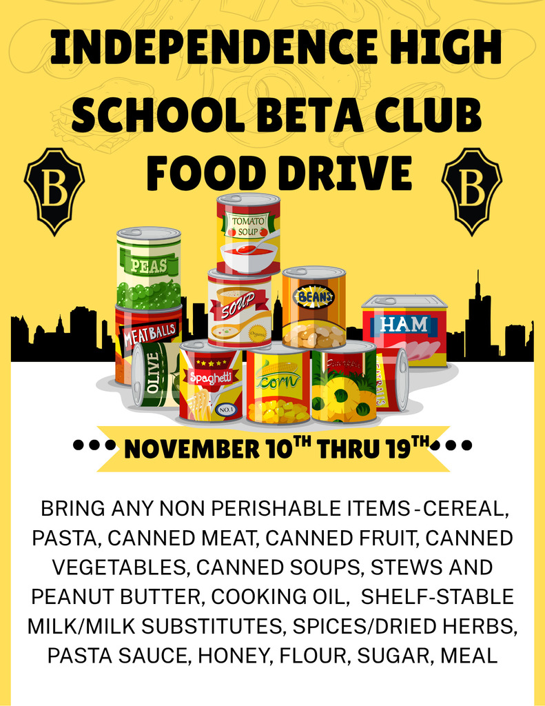 food drive flyer