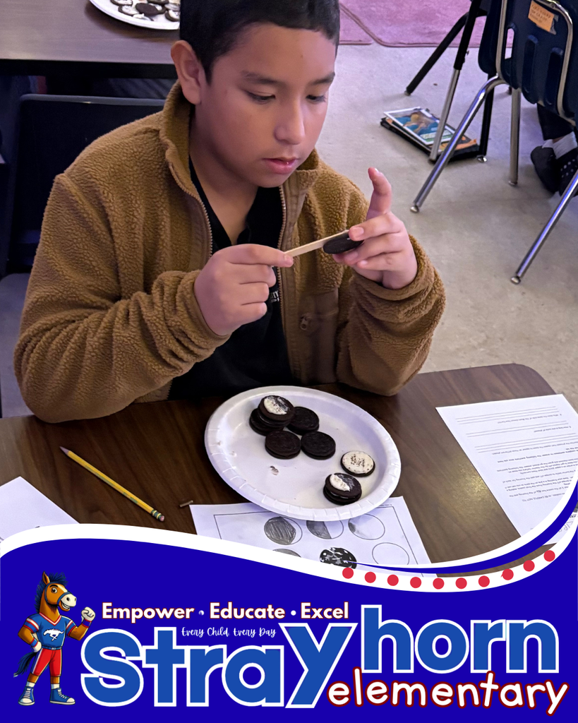 student with oreos