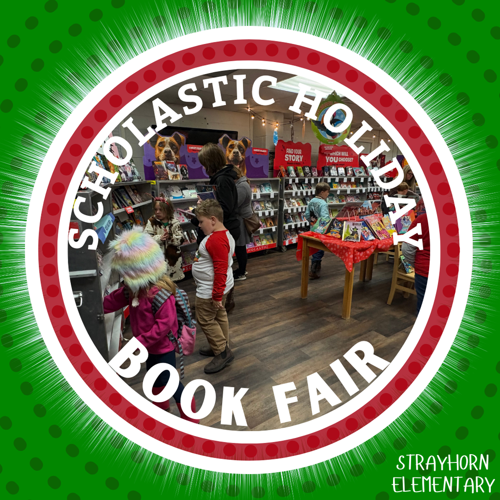 students and parents looking at books on shelves