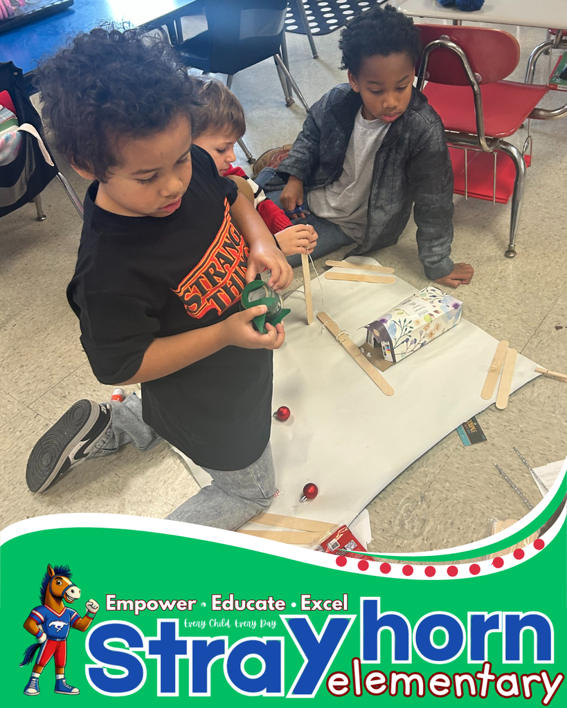 students building with craft materials 