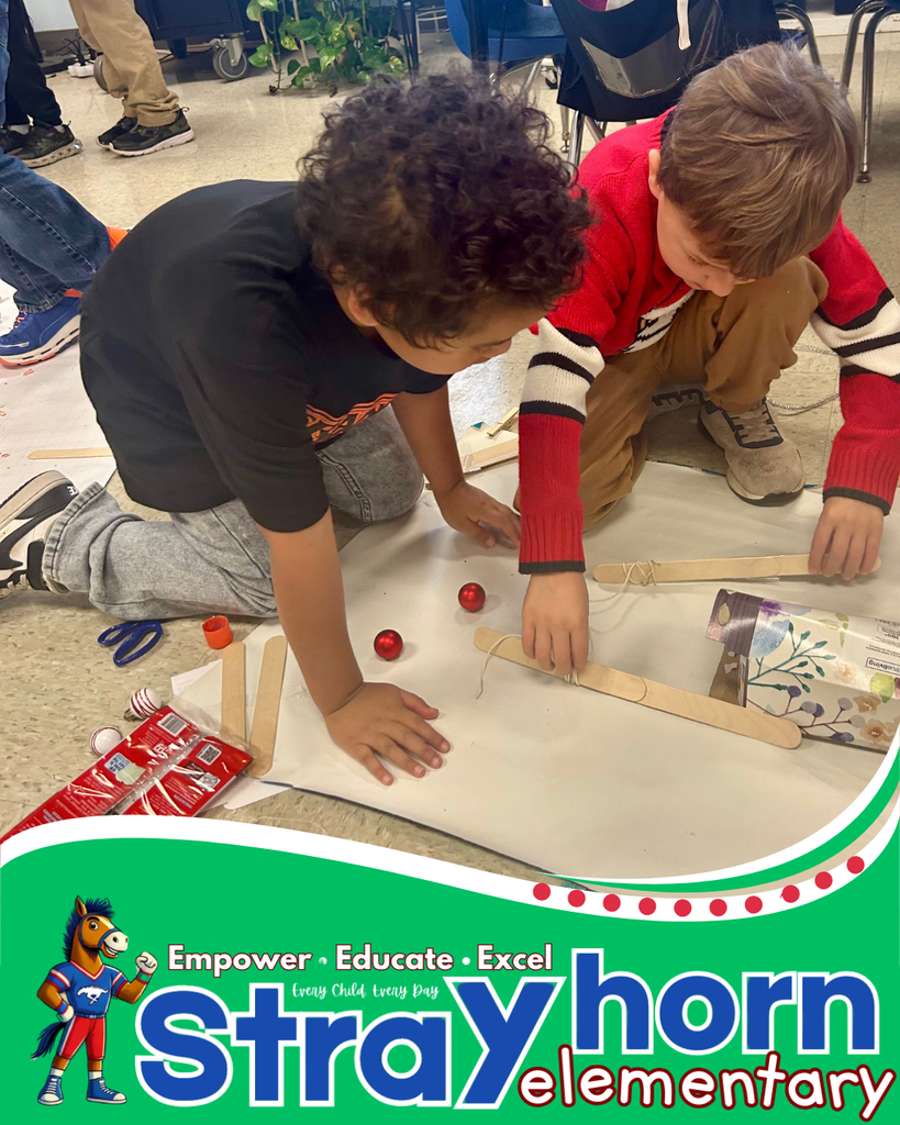 students building with craft materials 