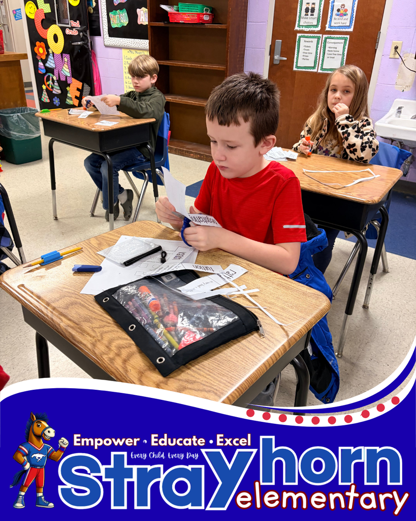 students cutting out words