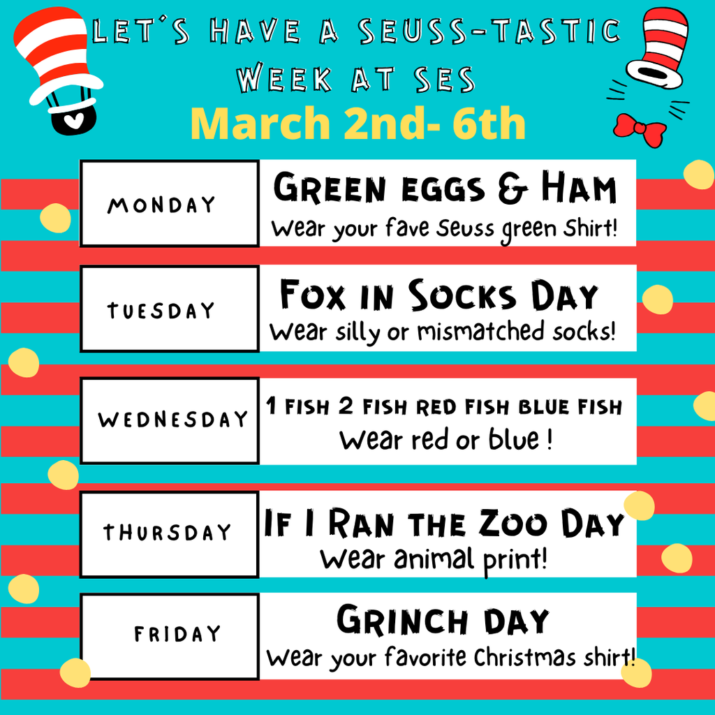 red and blue stripes with yellow dots