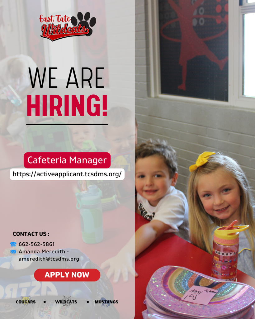 Hiring Cafeteria Manager