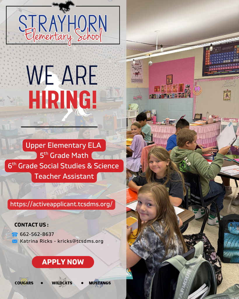 Hiring  at Strayhorn Elementary