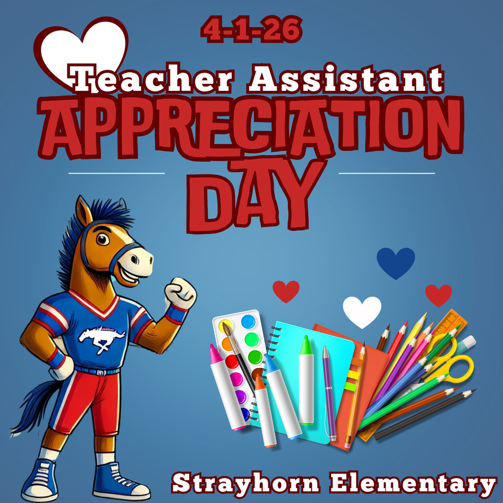 mustang with school supplies