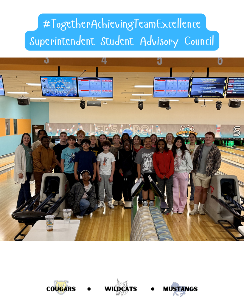 students at bowling alley
