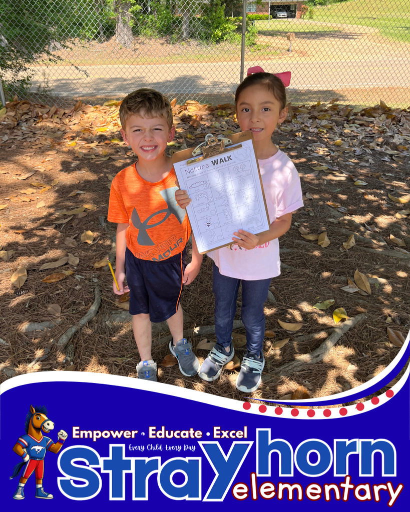students outside with clipboards