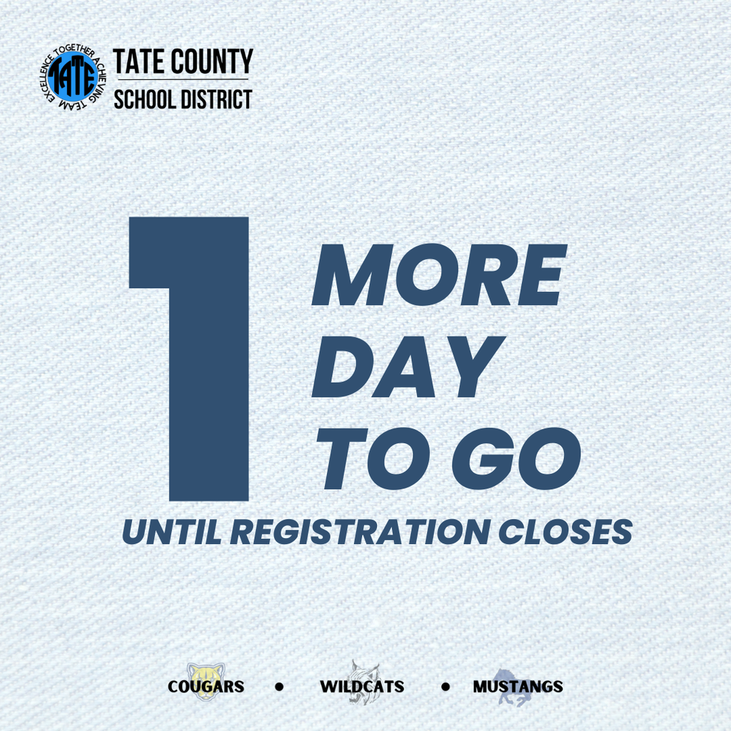 1 more day until registration closes