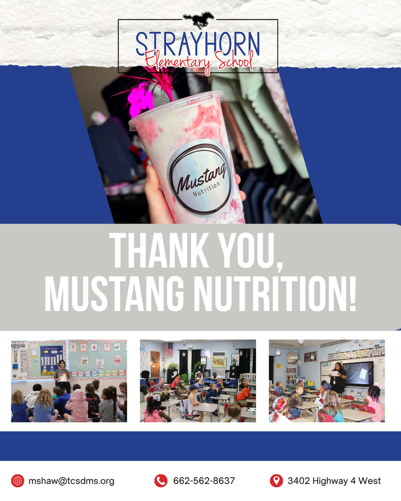 Thank you to Mustang Nutrition.  Hand holding a cup of tea. 