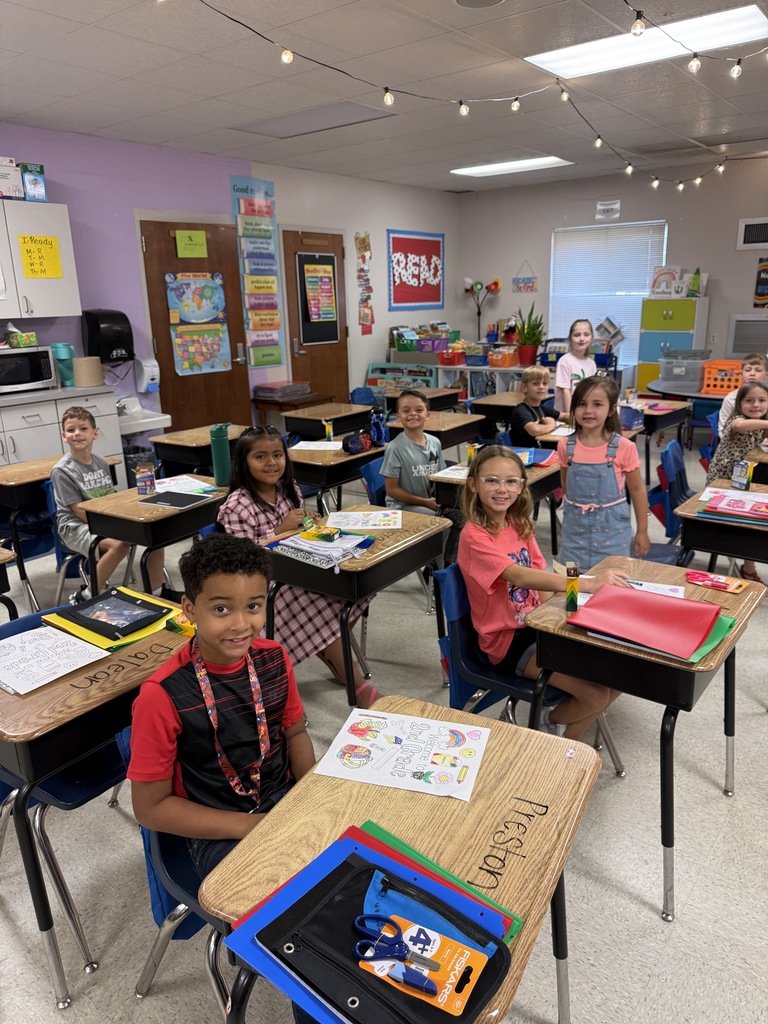 Kids enjoying the first day of school