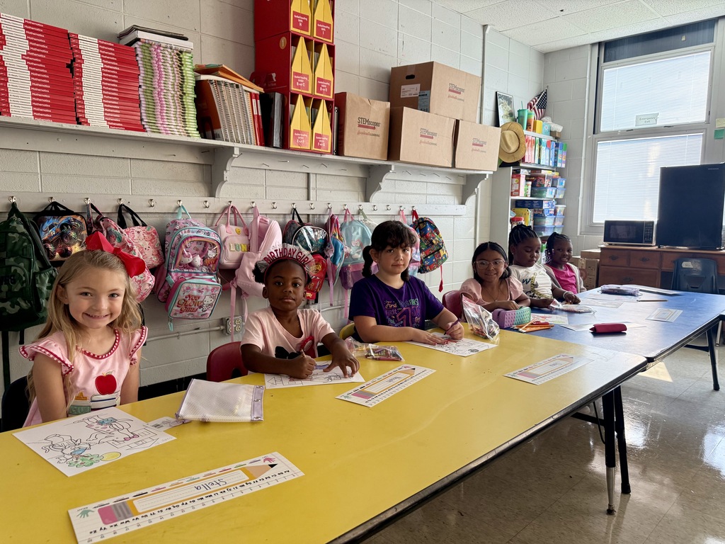 Kids enjoying the first day of school