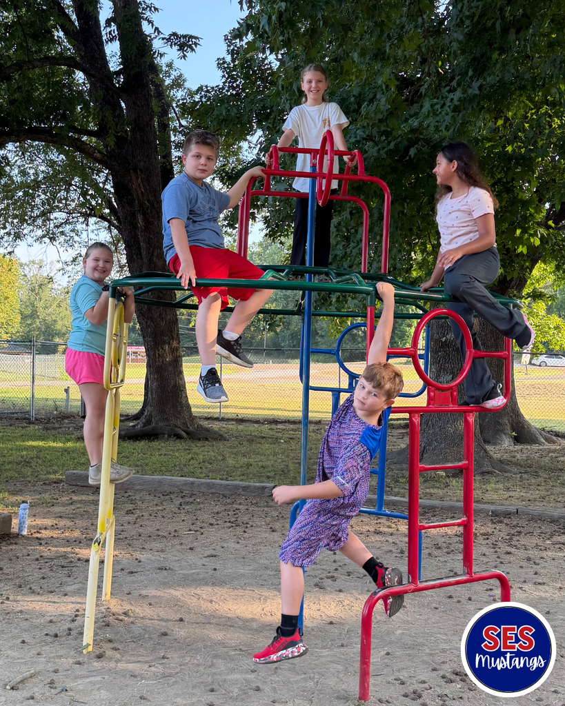 students on playground