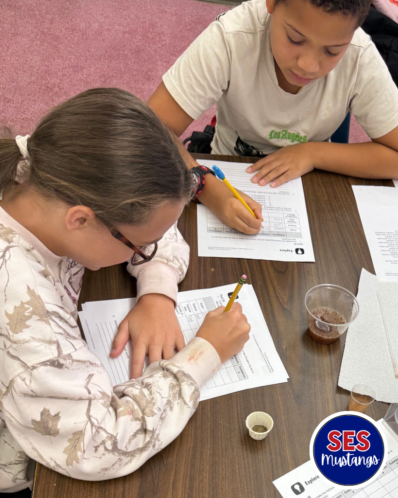 students writing