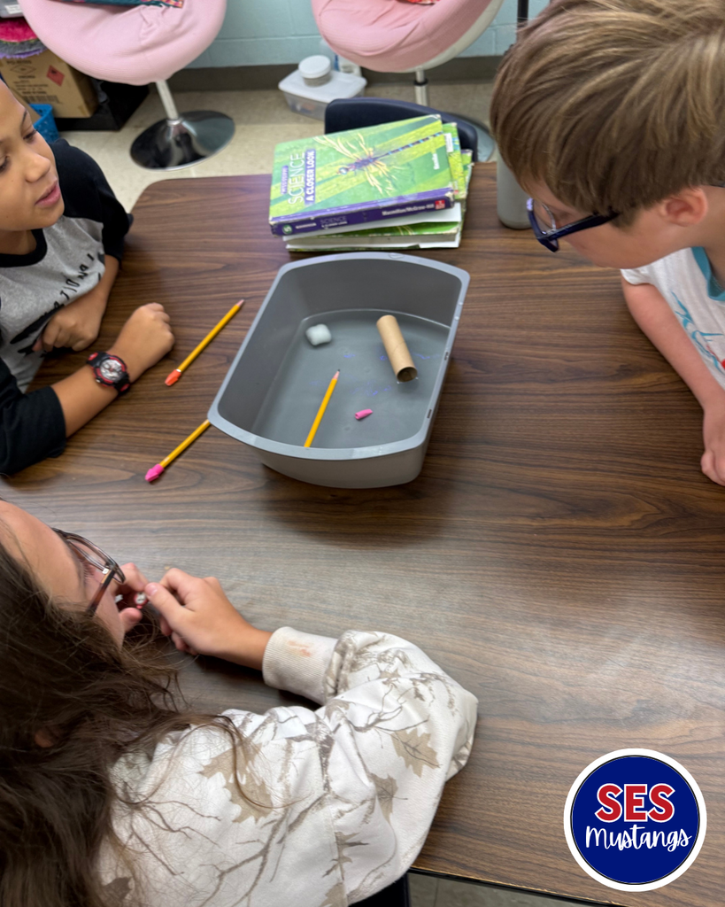 students working in groups