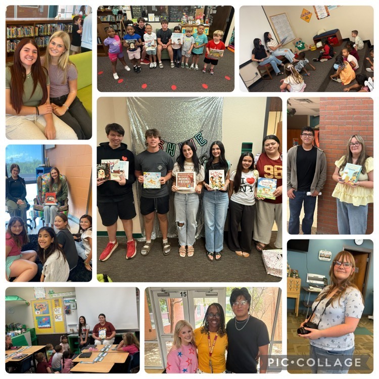 various students reading 