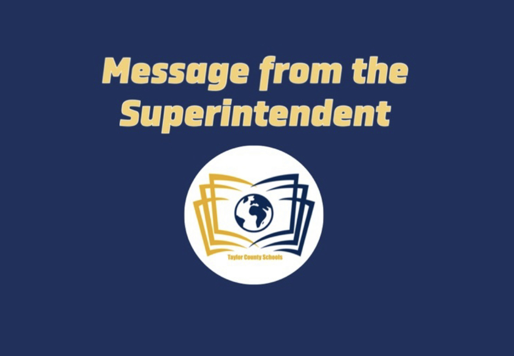 message from superintendent