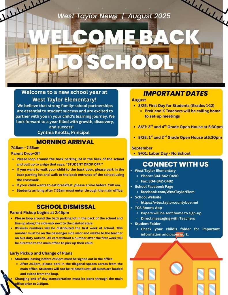 Welcome Back to School Newsletter