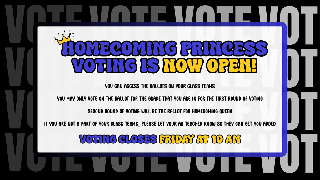Homecoming Court Voting