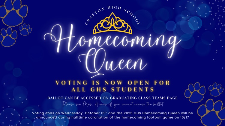2025 Homecoming Queen Voting is now open