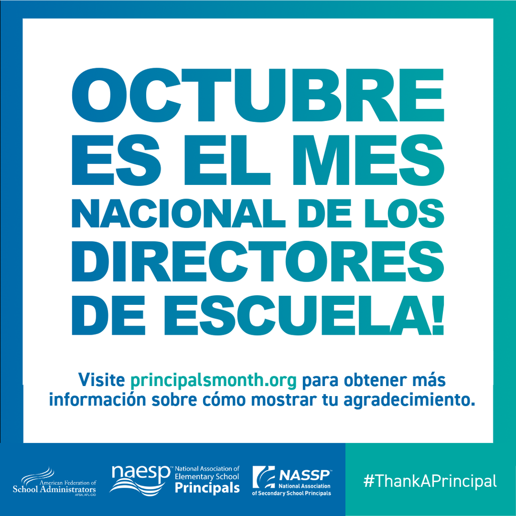 Principals Month Spanish