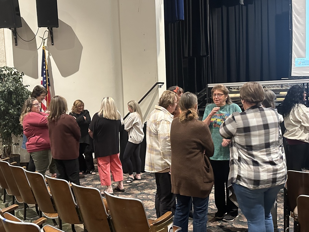 Staff completing activity