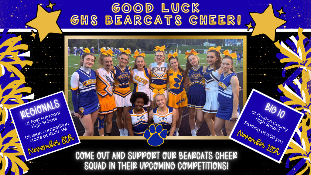 Good Luck GHS Cheer!