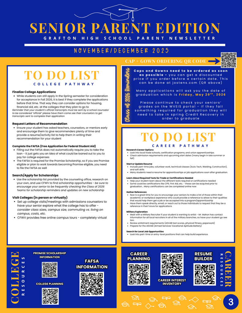 November/December Parent Newsletter