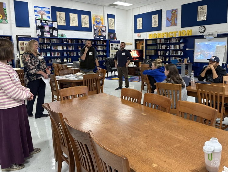 Yesterday, GHS students had the opportunity to learn from WVU archivists and West Virginia Humanities Council personnel right in our library!