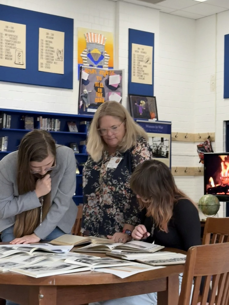 Yesterday, GHS students had the opportunity to learn from WVU archivists and West Virginia Humanities Council personnel right in our library!