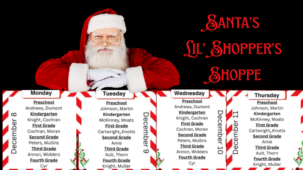 Shopping during the day schedule