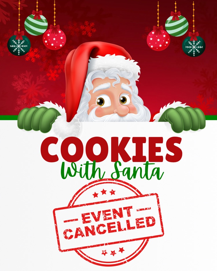 Cookies with Santa cancelled