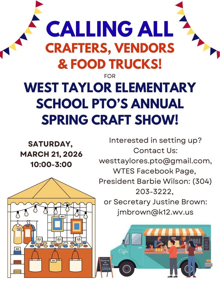 WTES Spring Craft Show Vendors needed