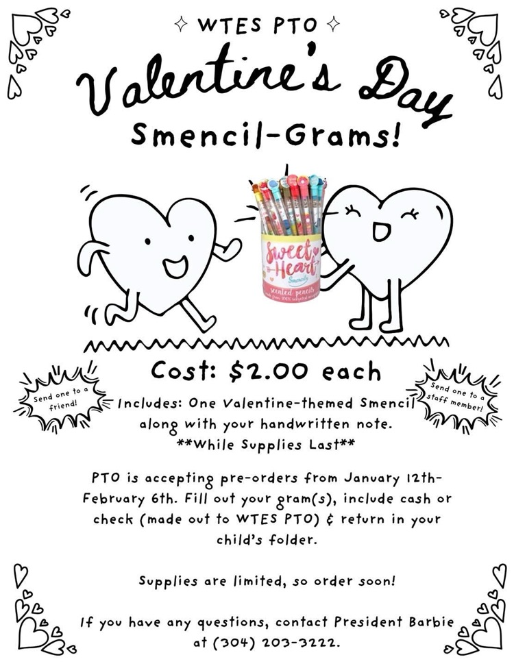 Valentine’s Day Smencil-Grams