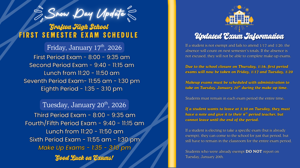 Snow Day Update as of Thursday, January 16th